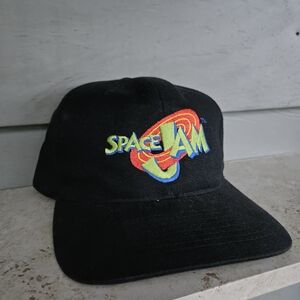 90's Space Jam Black Snapback Cap